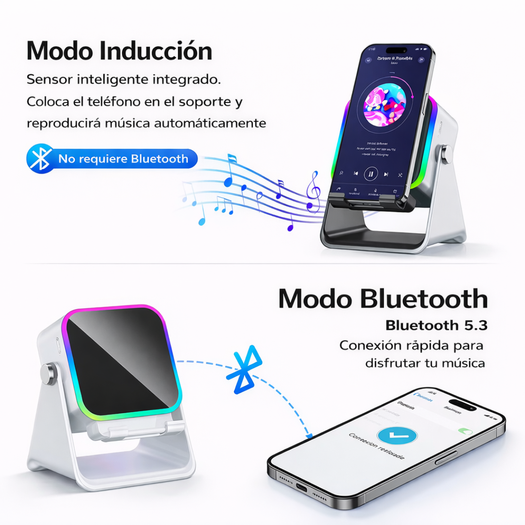 Mini Speaker Amplificador para Celular + Soporte